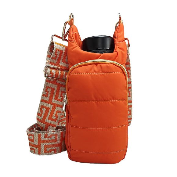 Puffer Water Bottle Holder Quilted Hydrobag Sports Pouch Bag With Adjustable :v - Picture 1 of 6